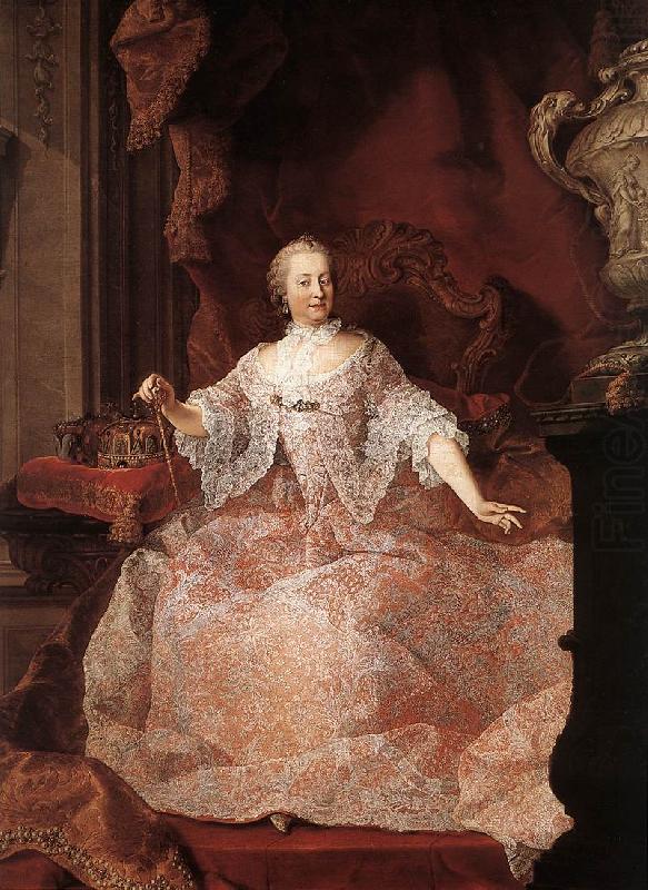 MEYTENS, Martin van Empress Maria Theresa ga china oil painting image